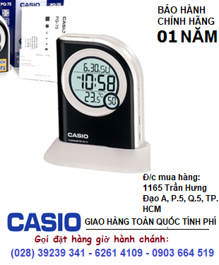 Đồng hồ báo thức Casio PQ-75-1DF chính hãng| CÒN HÀNG 